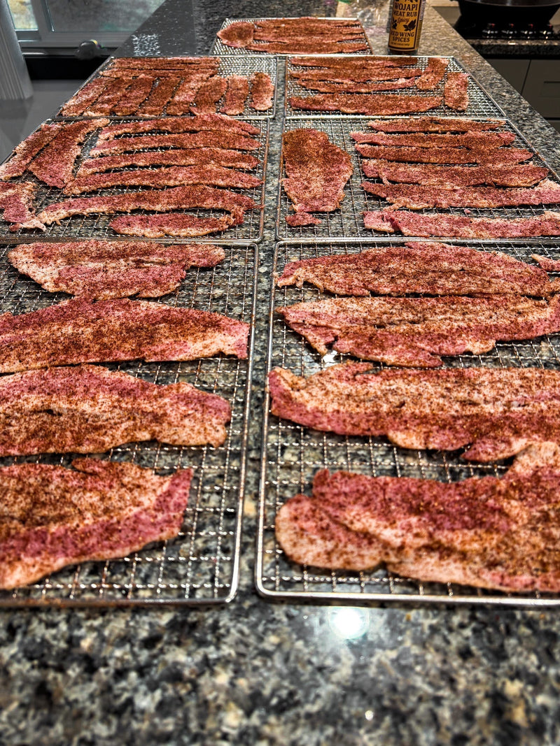 Spicy Wojapi Smoked Beef Jerky: Traeger + Dehydrator