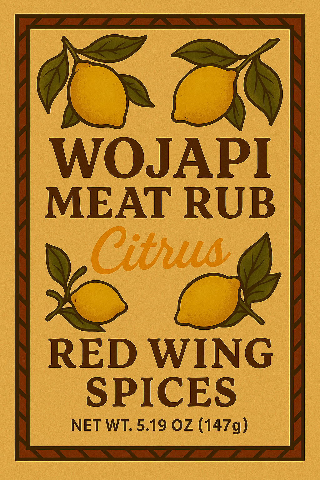The Wojapi Meat Rub™ Citrus Blend - a  by My Store, available at Red Wing Spices. Product SEO title: The Wojapi Meat Rub™ Citrus Blend