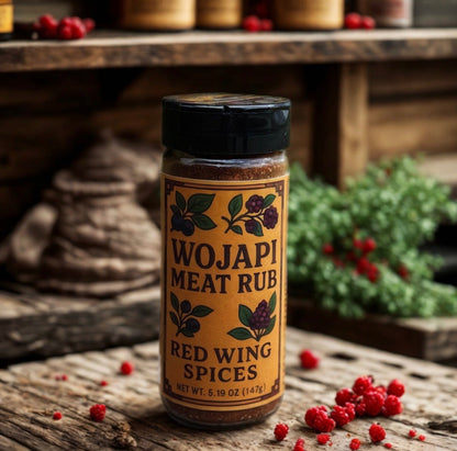The Original Wojapi Meat Rub™ – a Rub by My Store, available at Red Wing Spices. Product SEO title: The Original Wojapi Meat Rub™ – Heritage Flavor for Any Meat